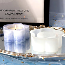 Load image into Gallery viewer, Plum Candlesticks Silicone Molds DIY Cement Tealight Holder Plaster Mould Aromatherapy Candle Mold
