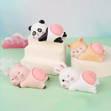 Load image into Gallery viewer, Cute Cartoon Car Ornament Ornaments Doll QQ's Ass Toys Panda Cat Rabbit Pig Decoration Gifts Car Interior Accessories
