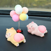 Load image into Gallery viewer, Cute Cartoon Car Ornament Ornaments Doll QQ's Ass Toys Panda Cat Rabbit Pig Decoration Gifts Car Interior Accessories
