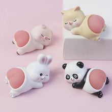 Load image into Gallery viewer, Cute Cartoon Car Ornament Ornaments Doll QQ's Ass Toys Panda Cat Rabbit Pig Decoration Gifts Car Interior Accessories
