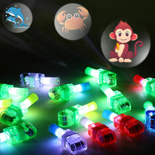 Load image into Gallery viewer, Children's Finger Projection Light Light-up Rings Cartoon Pictures Electronic Gifts Luminous Hand Ring Kids Toys
