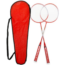 Load image into Gallery viewer, Badminton Racket Set For Beginners Beatable Durable Iron Alloy Training Racket With 3 Nylon Badminton And Racket Bag

