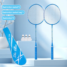 Load image into Gallery viewer, Fantasy Badminton Racket Set Professional Ultralight Iron Alloy Competition Training Racket Beatable Durable Sporting Goods

