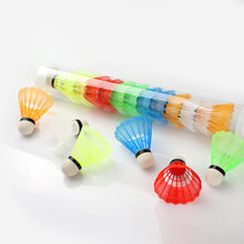 Load image into Gallery viewer, 6PCS/12PCS Children's Color Plastic Badminton Durable Training Special Badminton Outdoor Sports Entertainment Equipment
