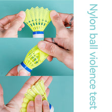 Load image into Gallery viewer, 12PCS Nylon Badminton Cork Ball Head Hollow Ball Skirt Durable Windproof Recreational Training Special Ball
