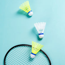 Load image into Gallery viewer, 12PCS Nylon Badminton Cork Ball Head Hollow Ball Skirt Durable Windproof Recreational Training Special Ball
