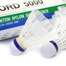 Load image into Gallery viewer, 12PCS Nylon Badminton Cork Ball Head Hollow Ball Skirt Durable Windproof Recreational Training Special Ball
