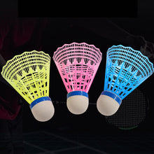Load image into Gallery viewer, 1PC LED Luminous Nylon Badminton Elastic Foam Ball Head Durable Windproof Recreational Training Special Ball
