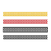 Load image into Gallery viewer, 50cm/20inch Motorcycle Checkered Racing Stripes Tank Decals Decoration Stickers DIY Fuel Tank Sticker Waterproof Accessories
