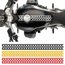 Load image into Gallery viewer, 50cm/20inch Motorcycle Checkered Racing Stripes Tank Decals Decoration Stickers DIY Fuel Tank Sticker Waterproof Accessories
