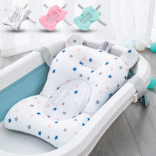 Load image into Gallery viewer, Baby Bath Seat Support Bed Newborn Bathtub Mat Infant Bath Supporter Cushion Anti-Slip Bathing Tub Pillow Nonslip Shower Cradle for 0-18 Months
