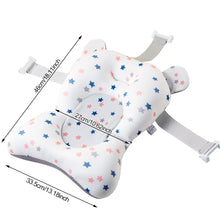 Load image into Gallery viewer, Baby Bath Seat Support Bed Newborn Bathtub Mat Infant Bath Supporter Cushion Anti-Slip Bathing Tub Pillow Nonslip Shower Cradle for 0-18 Months
