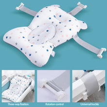 Load image into Gallery viewer, Baby Bath Seat Support Bed Newborn Bathtub Mat Infant Bath Supporter Cushion Anti-Slip Bathing Tub Pillow Nonslip Shower Cradle for 0-18 Months
