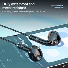 Load image into Gallery viewer, BNR Neckband 5.2 Bluetooth Headphones Extra Long Standby Stereo Noise Reduction Earplug Sports Headphones With Digital Display
