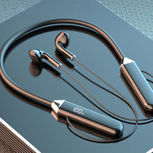 Load image into Gallery viewer, BNR Neckband 5.2 Bluetooth Headphones Extra Long Standby Stereo Noise Reduction Earplug Sports Headphones With Digital Display
