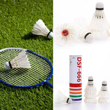Load image into Gallery viewer, 3PCS/6PCS Duck Feather Badminton Cork Ball Head Beatable Stabilize Match Training Special Badminton
