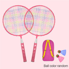 Load image into Gallery viewer, 3-12 Years Children Badminton Racket Set Lightweight Durable Badminton Double Racket And Ball Outdoor Parent-Child Exercise Leisure Toy
