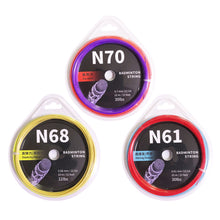 Load image into Gallery viewer, 1 Roll 0.61/0.68/0.7MM Badminton Racket String High Elastic Resistance Training Special Ball Line Badminton Racket Maintenance Accessories
