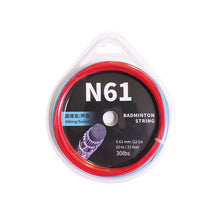 Load image into Gallery viewer, 1 Roll 0.61/0.68/0.7MM Badminton Racket String High Elastic Resistance Training Special Ball Line Badminton Racket Maintenance Accessories
