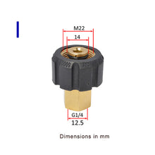 Load image into Gallery viewer, Car Wash Metal Adapter Foam Nozzle Foam Generator Foam High Pressure Washer Soap Foamer for Nilfisk Karcher Huter Elitech Lavor Kranzle

