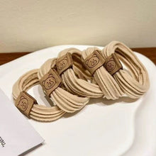 Load image into Gallery viewer, 5PCS Korean Fashion Cute Bear Hair Rope High Elastic Durable Rubber Band Simple Hair Ring Hair Accessories
