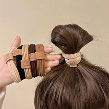 Load image into Gallery viewer, 5PCS Korean Fashion Cute Bear Hair Rope High Elastic Durable Rubber Band Simple Hair Ring Hair Accessories
