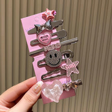 Load image into Gallery viewer, 7Pcs/Set Y2k Sweet Cool Dopamine Girl Women's Hairpin Side Hair Clip Set Designer Headwear Bangs Hairpin Headpiece Hair Accessories Hairwear Duckbill Clip
