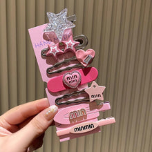 Load image into Gallery viewer, 7Pcs/Set Y2k Sweet Cool Dopamine Girl Women's Hairpin Side Hair Clip Set Designer Headwear Bangs Hairpin Headpiece Hair Accessories Hairwear Duckbill Clip
