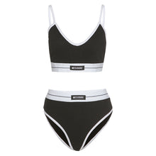 Load image into Gallery viewer, Women Seamless Bra Set Medium Waist Panties Bralette Sexy Lingerie Set Vneck Sport Brassiere Female Cotton Underwear Set
