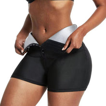 Load image into Gallery viewer, Women Thermo Body Shaper Slimming Pants Silver coating Weight Loss Waist Trainer Fat Burning Sweat Sauna Capris Leggings Shapers
