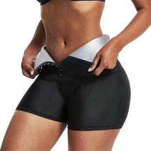 Load image into Gallery viewer, Women Thermo Body Shaper Slimming Pants Silver coating Weight Loss Waist Trainer Fat Burning Sweat Sauna Capris Leggings Shapers
