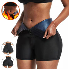 Load image into Gallery viewer, Women Thermo Body Shaper Slimming Pants Silver coating Weight Loss Waist Trainer Fat Burning Sweat Sauna Capris Leggings Shapers
