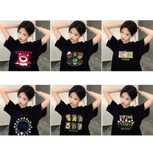 Load image into Gallery viewer, Ice Silk Trend T-shirt Loose Strawberry Bear Print Round Neck Short-sleeved Comfortable Street Clothes T-shirt for Women and Men

