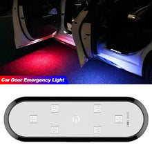 Load image into Gallery viewer, Car Door Lights Emergency Signal Lamp LED Welcome Light Control USB Charging Magnetic Auto Open Door Safe Anti-collision
