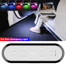 Load image into Gallery viewer, Car Door Lights Emergency Signal Lamp LED Welcome Light Control USB Charging Magnetic Auto Open Door Safe Anti-collision
