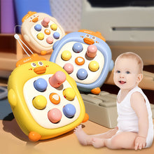 Load image into Gallery viewer, Cartoon Duck Montessori Baby Knocking Toys Mini Whack-a-Mole Pinch Finger Decompression Toy Educational Birthday Gift Toddler Toy
