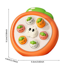 Load image into Gallery viewer, Cartoon Carrot Montessori Baby Knocking Toys Mini Whack-a-Mole Pinch Finger Decompression Toy Educational Birthday Gift Toddler Toy
