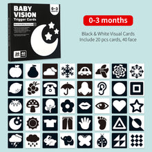 Load image into Gallery viewer, 0-36M Early Education Cards Colorful Black And White Cards Color Training Visual Stimulation Flashing Cards Montessori Toddler Toys
