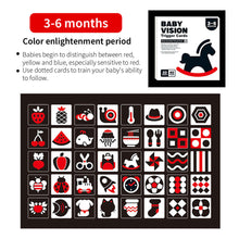 Load image into Gallery viewer, 0-36M Early Education Cards Colorful Black And White Cards Color Training Visual Stimulation Flashing Cards Montessori Toddler Toys

