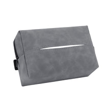Load image into Gallery viewer, suede Leather Car Tissue Box Auto Sun Visor Seat Back Hanging Tissue Box Holder Armrest Box Paper Towel Organizer
