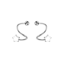 Load image into Gallery viewer, Sweet Caring Earrings for Girls Cute S-shaped Wrapped Earrings Small Fresh Personality Five Pointed Star Niche Spring Earrings
