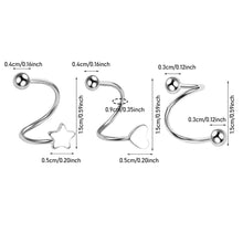 Load image into Gallery viewer, Sweet Caring Earrings for Girls Cute S-shaped Wrapped Earrings Small Fresh Personality Five Pointed Star Niche Spring Earrings
