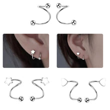 Load image into Gallery viewer, Sweet Caring Earrings for Girls Cute S-shaped Wrapped Earrings Small Fresh Personality Five Pointed Star Niche Spring Earrings
