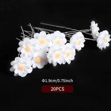 Load image into Gallery viewer, Bride's Pan Hair Fork Pin U-shaped Clip Pearl Hair Fork U-shaped Crystal Hair Clip Princess Woven Headpiece Hair Clip
