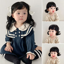 Load image into Gallery viewer, Baby Cute Girl Short Curly Hair Princess Wig Hat Children's Photography Hundred Days Baby Hair Accessories

