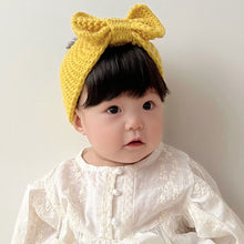 Load image into Gallery viewer, Baby Knitted Hair Band with Yarn Super Baby Hair Band Elastic Baby Headwear Wig Bangs Newborn Protective Fontanelle Hat Headband

