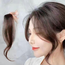 Load image into Gallery viewer, Women's Short Air Bangs Wig Natural Artificial Bangs Mid Split Single Clip Curly Wig Synthetic Hair Bangs Basic Style
