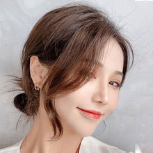 Load image into Gallery viewer, Women's Short Air Bangs Wig Natural Artificial Bangs Mid Split Single Clip Curly Wig Synthetic Hair Bangs Basic Style

