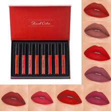 Load image into Gallery viewer, 8pcs Eight Velvet Matte Lip Glaze Set Lipstick Long lasting Moisturizing Not Easy to Stain Cup Coloring Waterproof Student Lipstick
