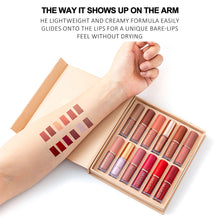 Load image into Gallery viewer, 12 Pack Lip Color Lip Glaze Set Matte Pearl Non Staying Cup Lipstick Matte Liquid Lipstick Women Cosmetic Makeup Tools
